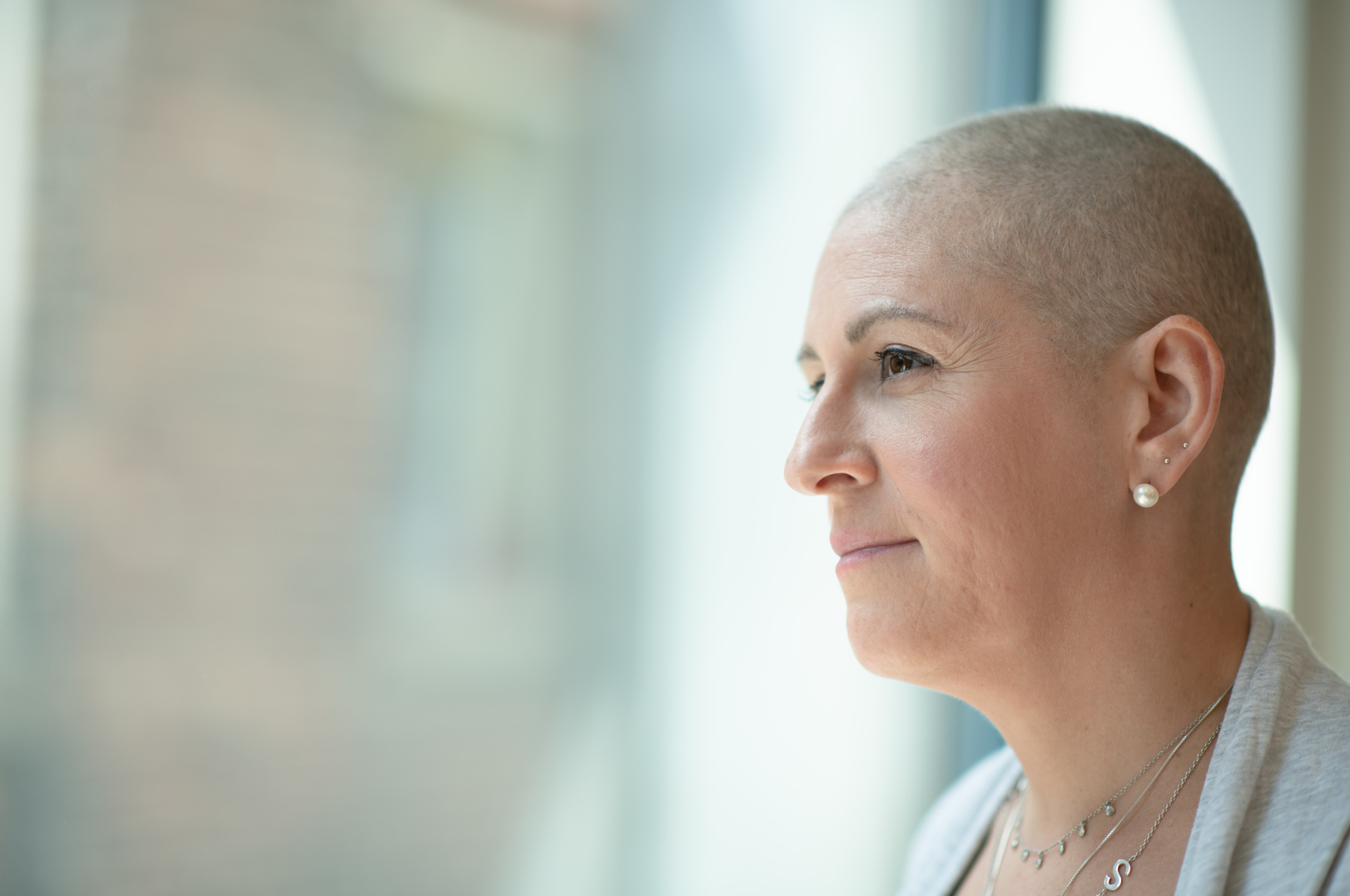 Portrait of cancer patient